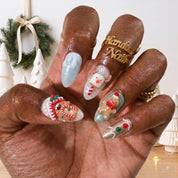 Candy Village Christmas press-on nails - design view 2 by Handora Nails