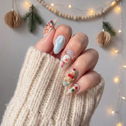 Candy Village Christmas press-on nails - design view 3 by Handora Nails