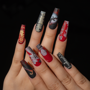 Poe Inspired Nails