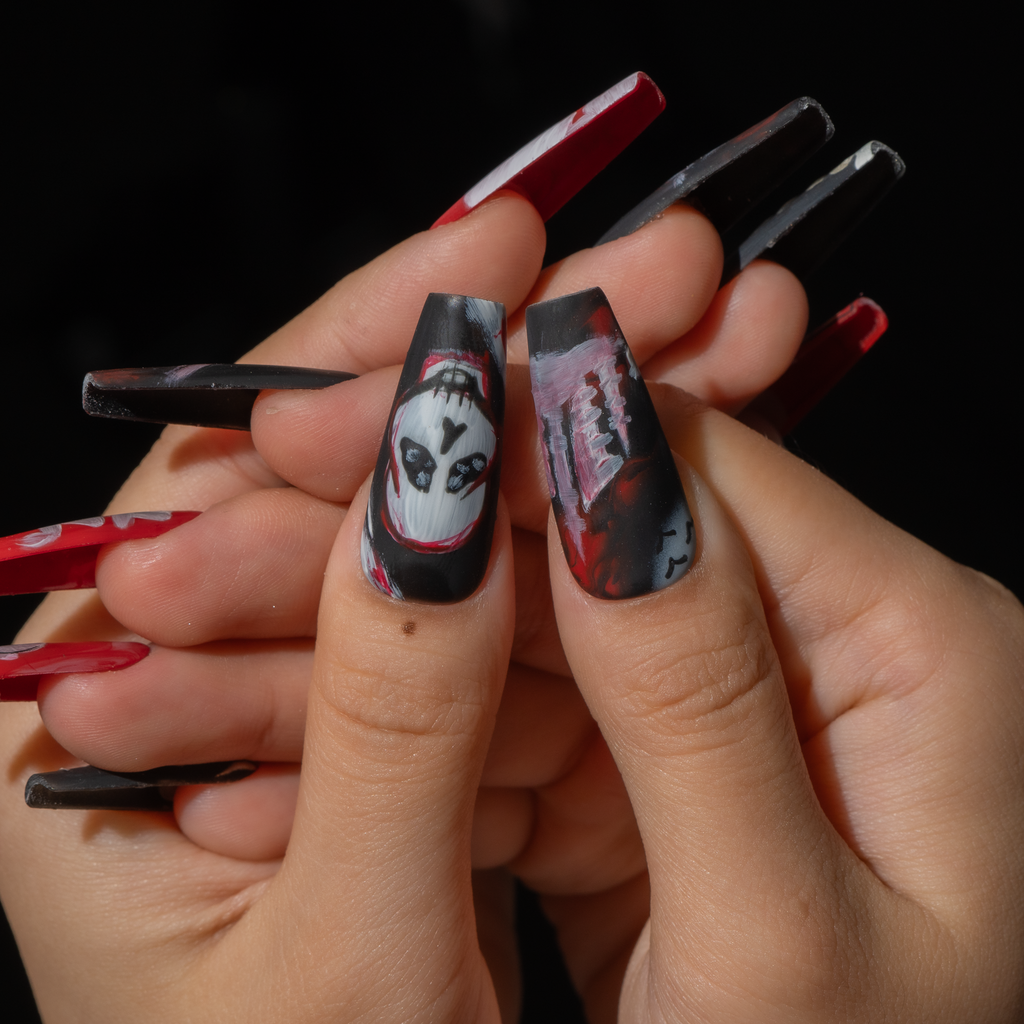 Poe Inspired Nails