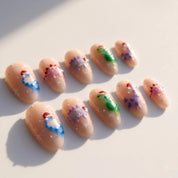 Dino Christmas Christmas press-on nails - design view 6 by Handora Nails