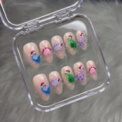 Dino Christmas Christmas press-on nails - design view 9 by Handora Nails