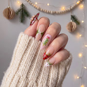 Gingerbread Tart christmas press-on nails – on hand by Handora Nails
