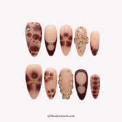 Autumn Orchid autumn press-on nails by Handora