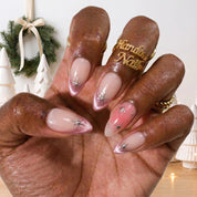 Holiday Sparkle Christmas press-on nails - design view 3 by Handora Nails