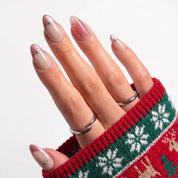 Holiday Sparkle Christmas press-on nails - design view 4 by Handora Nails