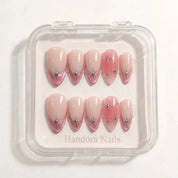 Holiday Sparkle Christmas press-on nails - design view 8 by Handora Nails