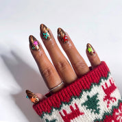 Jingle Jungle Christmas press-on nails - design view 2 by Handora Nails