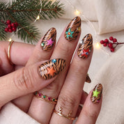 Jingle Jungle Christmas press-on nails - design view 5 by Handora Nails