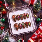 Jingle Jungle Christmas press-on nails - design view 6 by Handora Nails