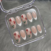 Jolly Mouse Christmas press-on nails – in gift box by Handora Nails