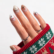Jolly Zoo Christmas press-on nails - design view 4 by Handora Nails