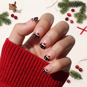 Meowy Christmas Christmas press-on nails - design view 3 by Handora Nails