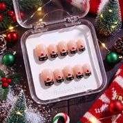 Meowy Christmas Christmas press-on nails - design view 9 by Handora Nails