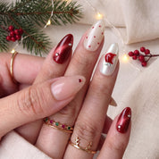 Poison Apple Christmas press-on nails - design view 4 by Handora Nails