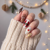 Santa's Bakery Christmas press-on nails - design view 6 by Handora Nails
