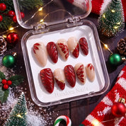 Scarlet Ribbons Christmas press-on nails - design view 6 by Handora Nails