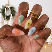 Sweet Sparkle Christmas press-on nails - design view 3 by Handora Nails