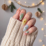 Sweet Sparkle Christmas press-on nails - design view 4 by Handora Nails