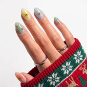 Sweet Sparkle Christmas press-on nails - design view 6 by Handora Nails