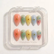 Sweet Sparkle Christmas press-on nails - design view 7 by Handora Nails