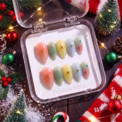 Sweet Sparkle Christmas press-on nails - design view 8 by Handora Nails