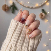 Tinsel Trinkets Christmas press-on nails - design view 5 by Handora Nails