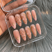 Amethyst Stars full press-on nail set – sizes XS–L by Handora