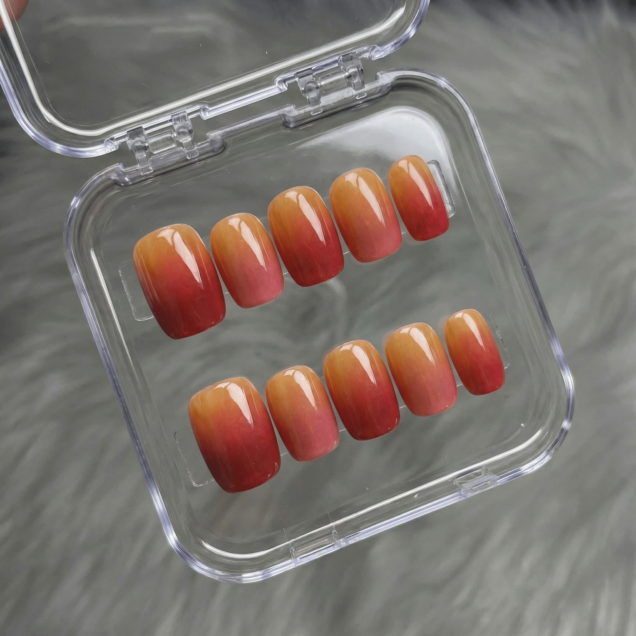 Apple Blush pink press-on nails by Handora