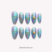 Aquarius Aura 3d press-on nails by Handora