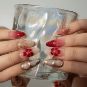 Autumn Bloom full press-on nail set – sizes XS–L by Handora