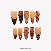 Autumn Blossom autumn press-on nails by Handora