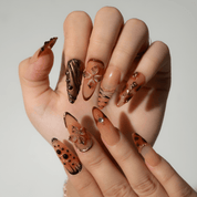 Autumn Blossom full press-on nail set – sizes XS–L by Handora