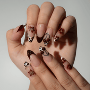 Autumn Cherry full press-on nail set – sizes XS–L by Handora