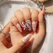 Beagle Spark cute nail design – handmade press-on nails by Handora