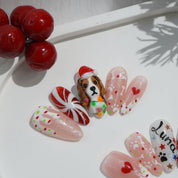 Beagle Spark salon-quality handmade press-on nails by Handora