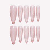 Bloomglow cat eye press-on nails by Handora