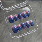Blueberry Mist full press-on nail set – sizes XS–L by Handora
