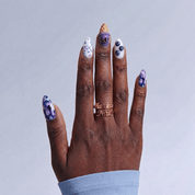 Blueberry Swirl full press-on nail set – sizes XS–L by Handora