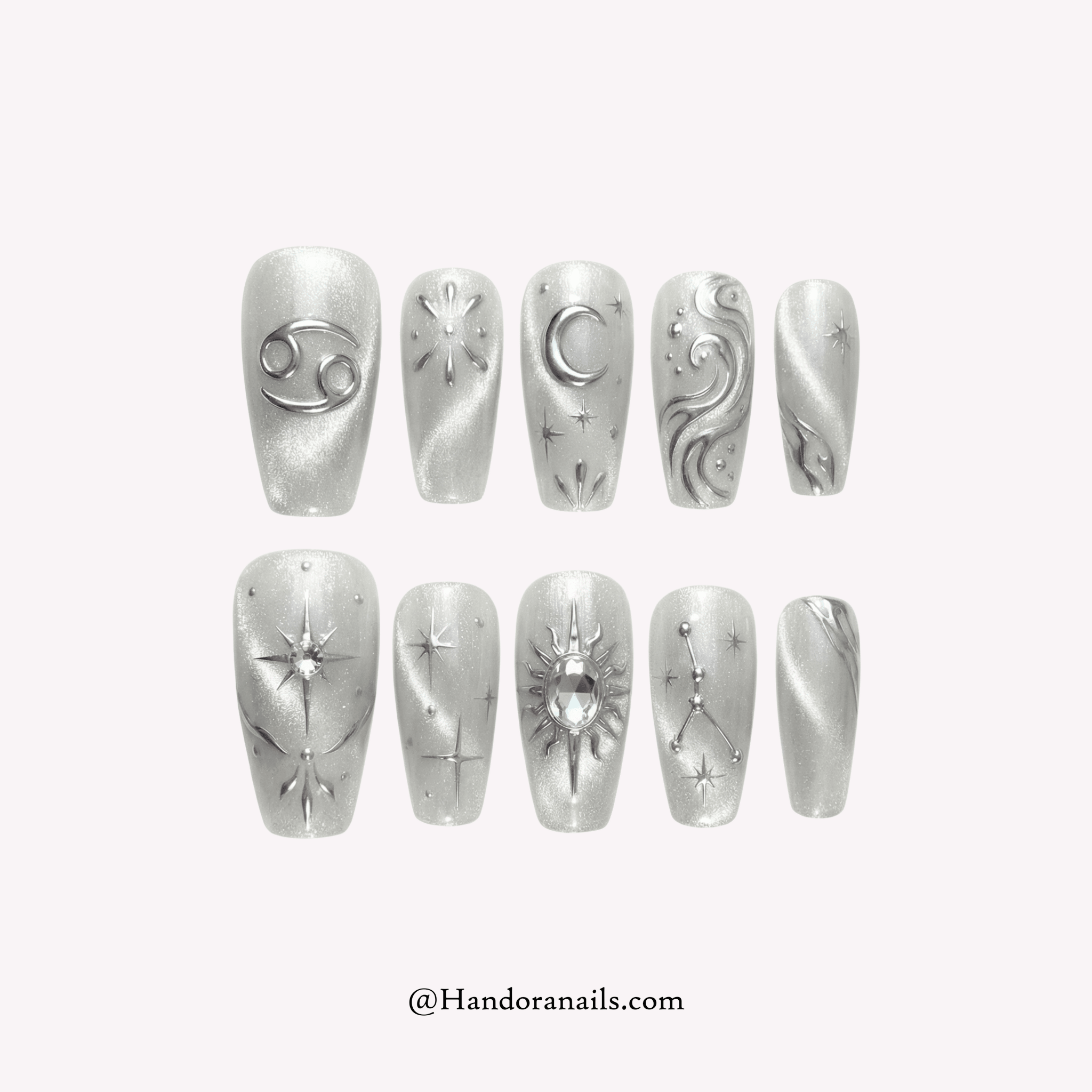 Cancer Dream full press-on nail set – sizes XS–L by Handora