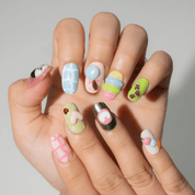 Candy Cloud kawaii nail design – handmade press-on nails by Handora