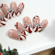Candy Glam 3d nail design – handmade press-on nails by Handora