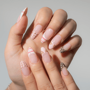 Candy Mix press-on nails – hand-painted reusable gel set by Handora