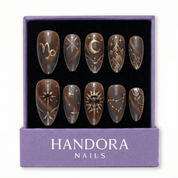 Capri Ambition cat eye press-on nails by Handora