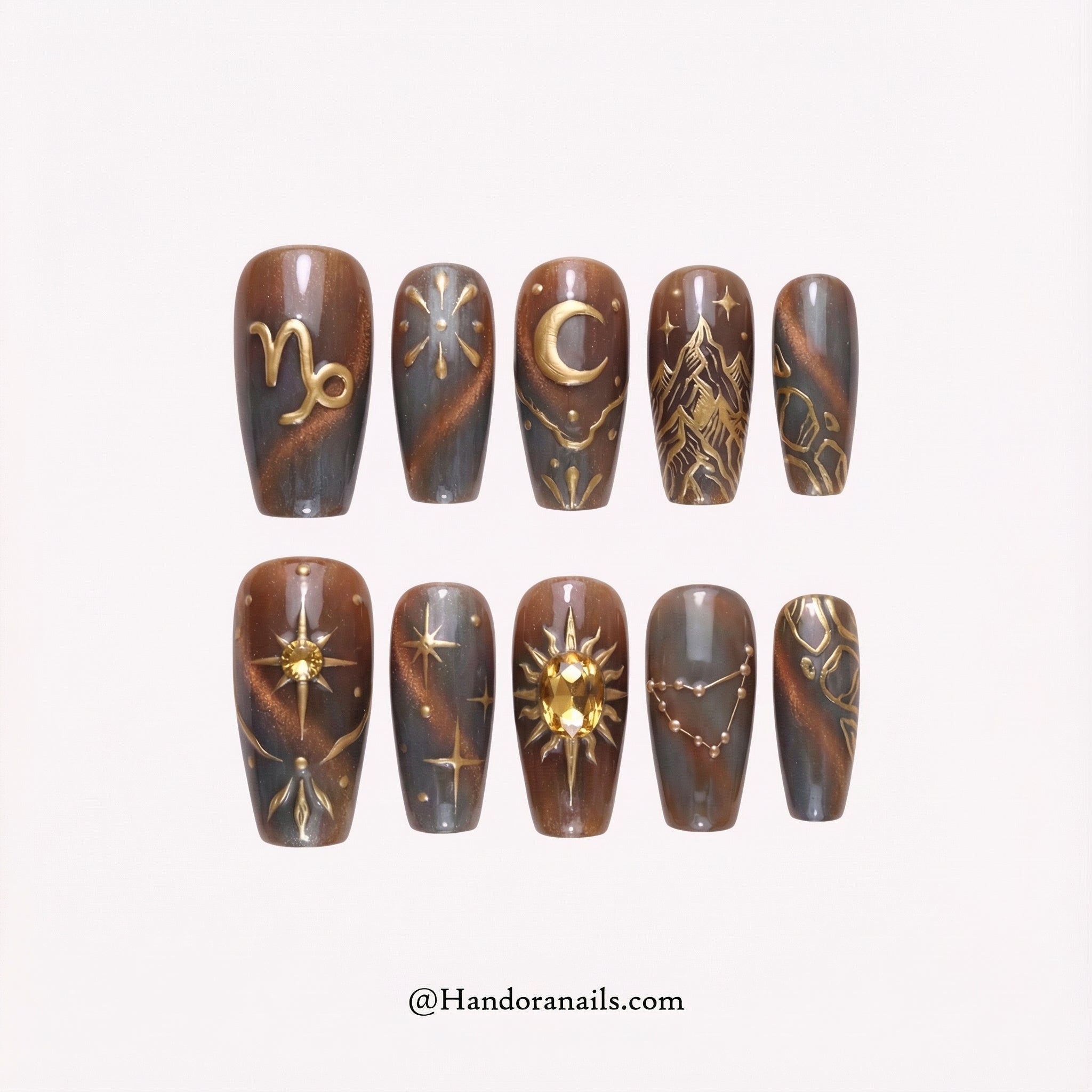 Capri Ambition press-on nails by Handora