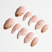 Celestial Bloom salon-quality handmade press-on nails by Handora