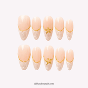 Celestial Marble press-on nails by Handora