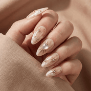 Celestial Nude full press-on nail set – sizes XS–L by Handora