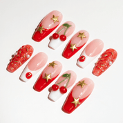 Cherry Star full press-on nail set – sizes XS–L by Handora