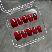 Cherry Velvet full press-on nail set – sizes XS–L by Handora